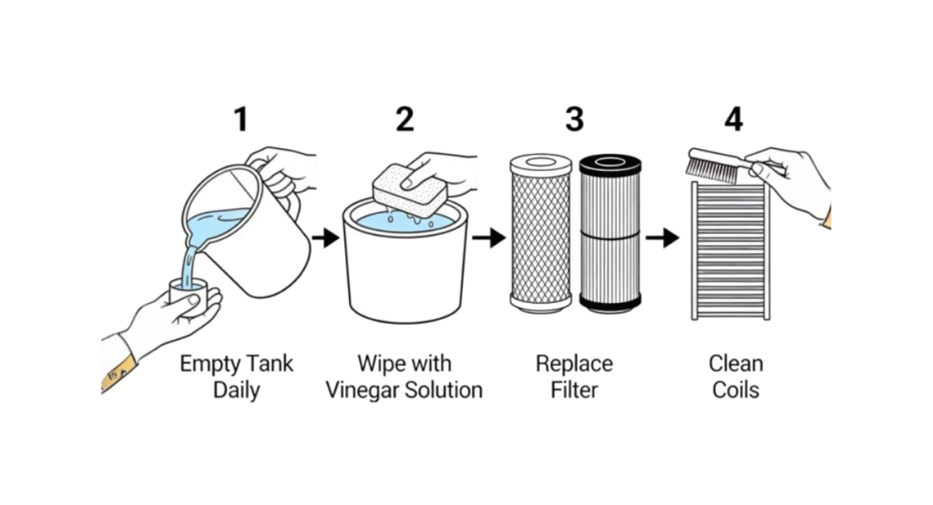 Dehumidifier Water quality